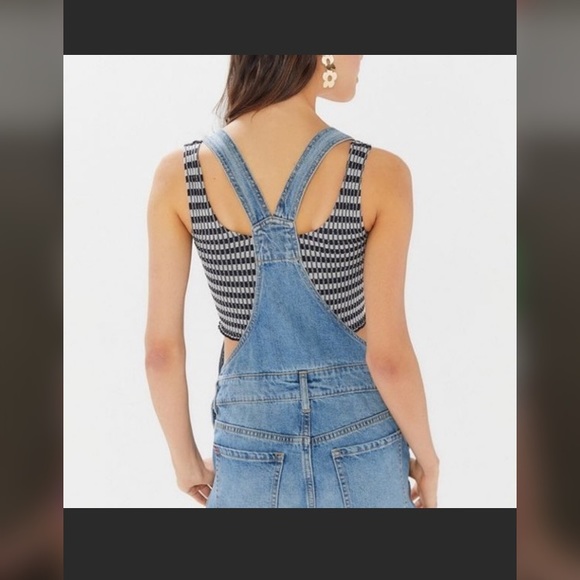 BDG denim short overalls sz xs - Picture 2 of 8